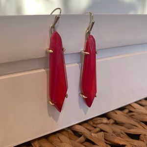Kendra Scott Grey Earring - Red Mother of Pearl